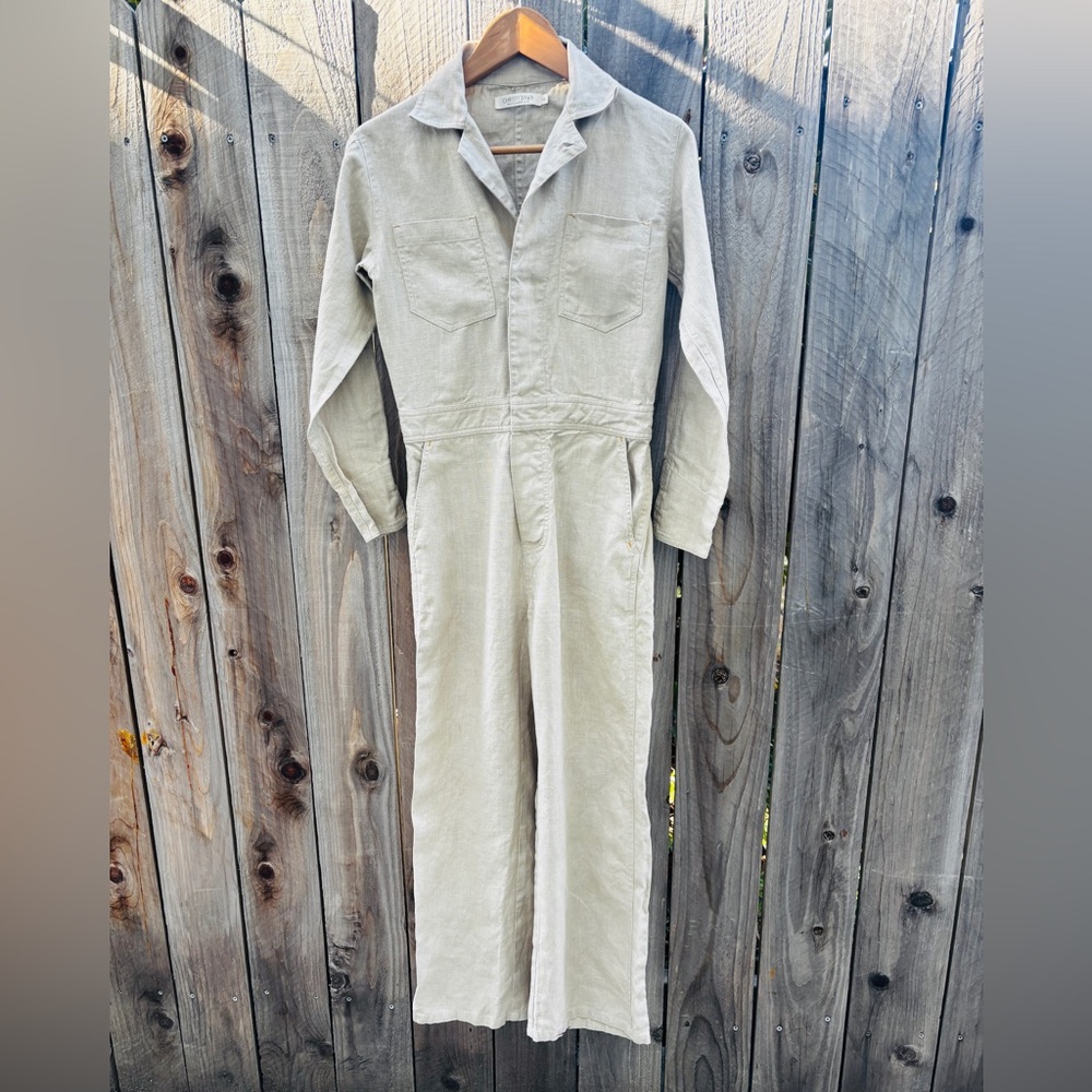 Christy Dawn Tan Jumpsuit